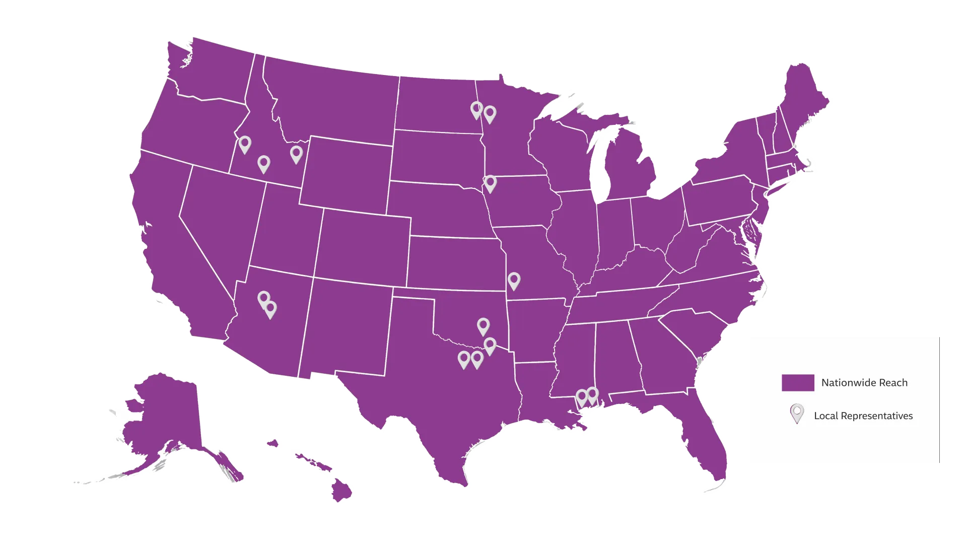 Purple Sparklight Advertising Map
